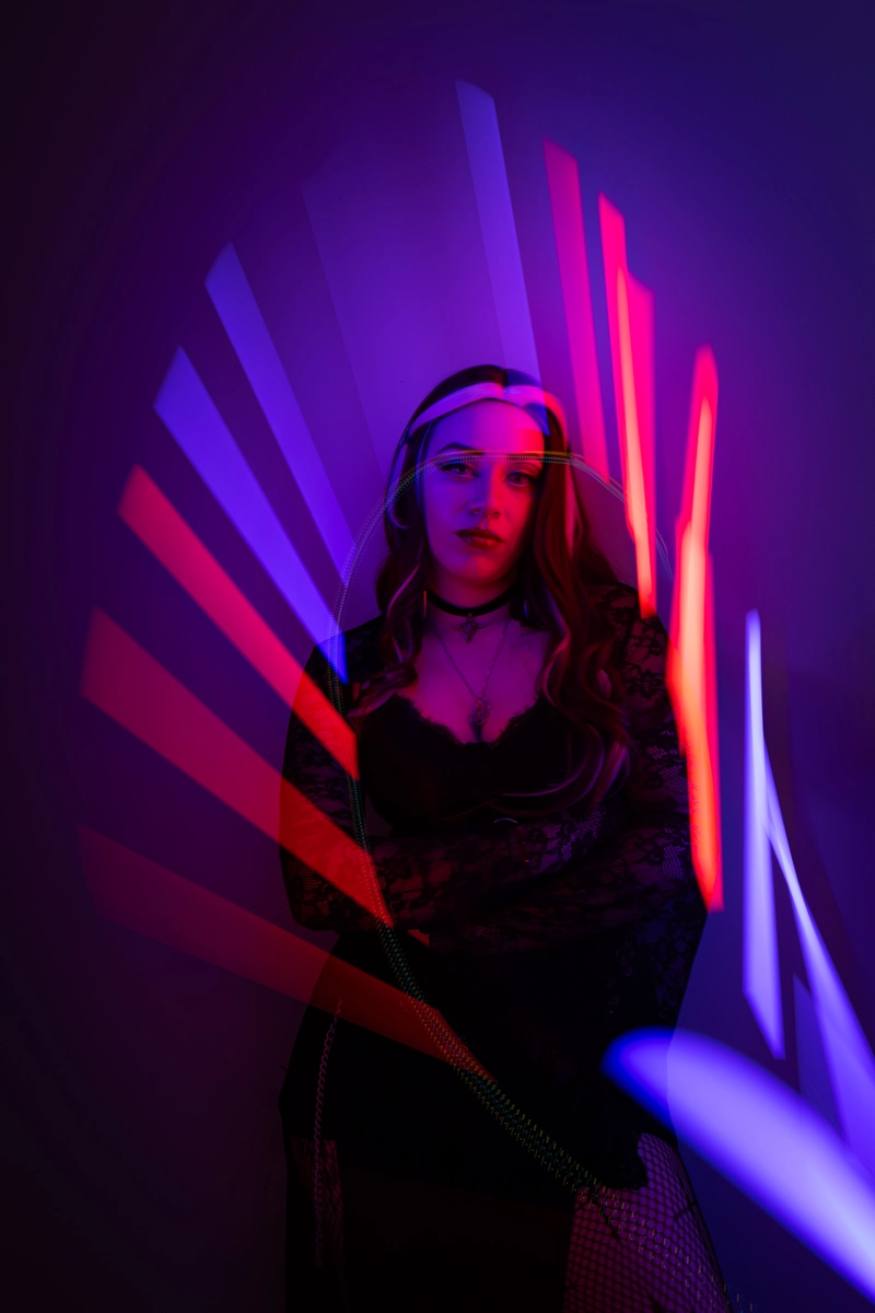 Dark themed model portrait session with Tiffa in Sydney 2