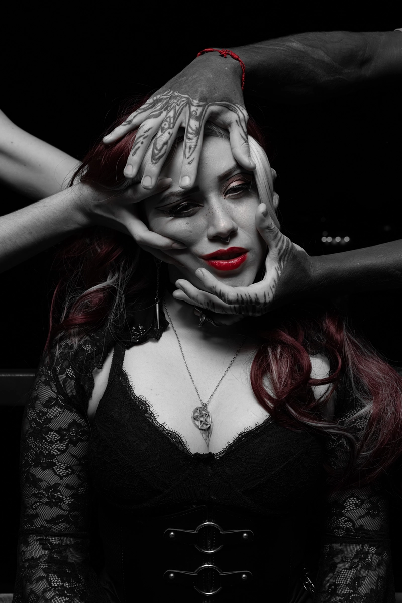 Dark themed model portrait session with Tiffa in Sydney 11