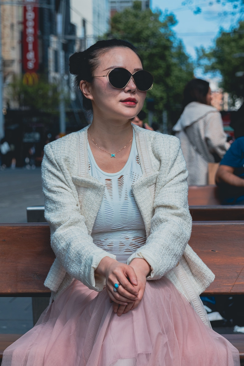 Street model portrait session in Sydney 2