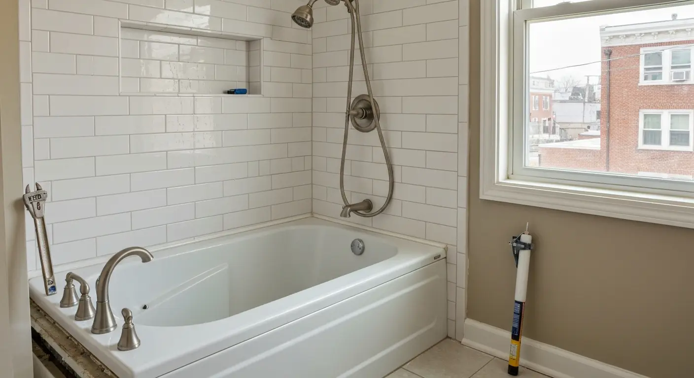 Shower-tub combo unit