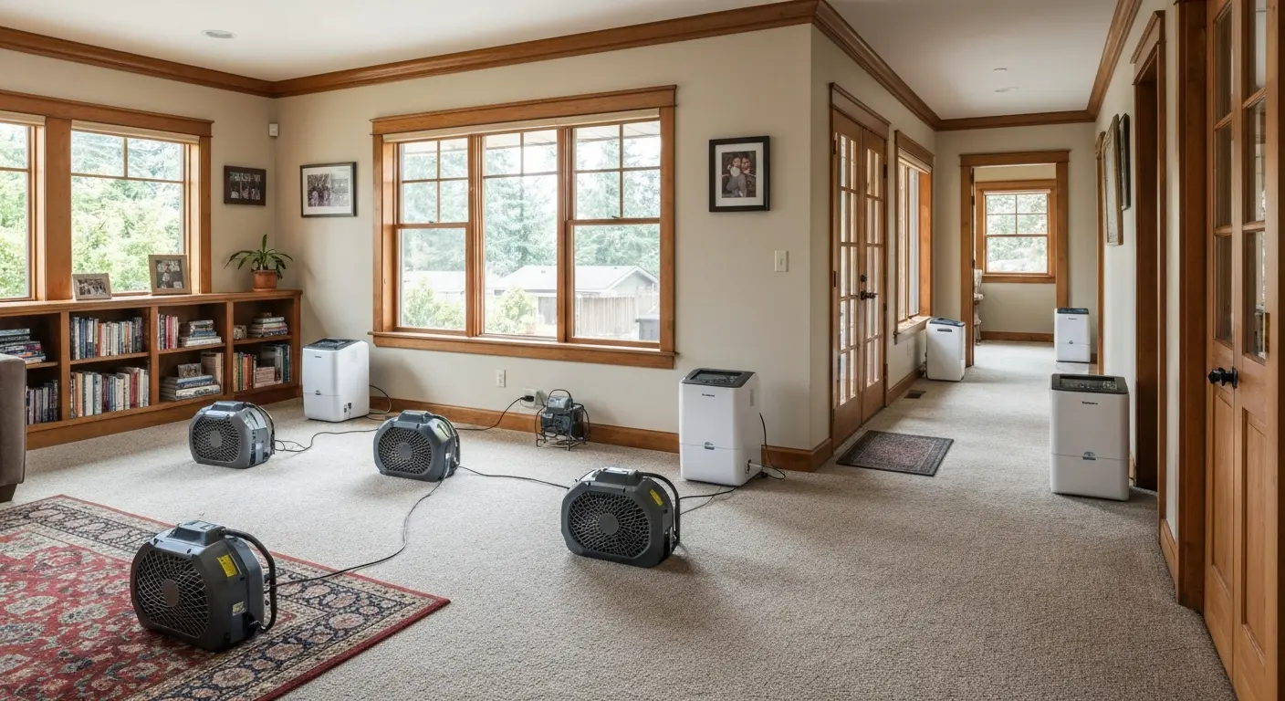 Drying equipment in residential home