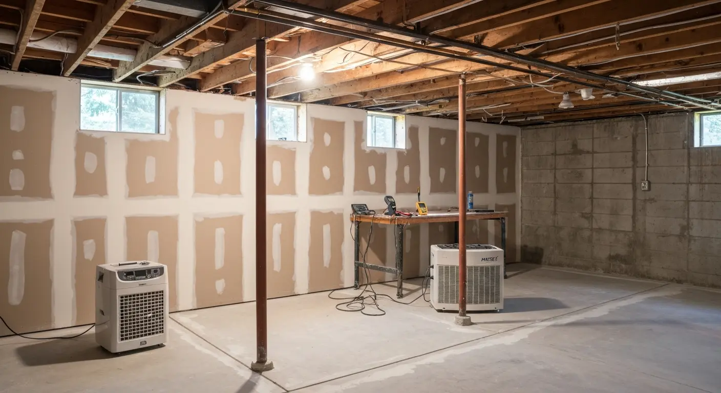 Basement mold remediation