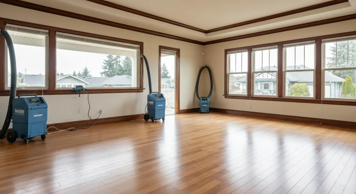 Water damage restoration project