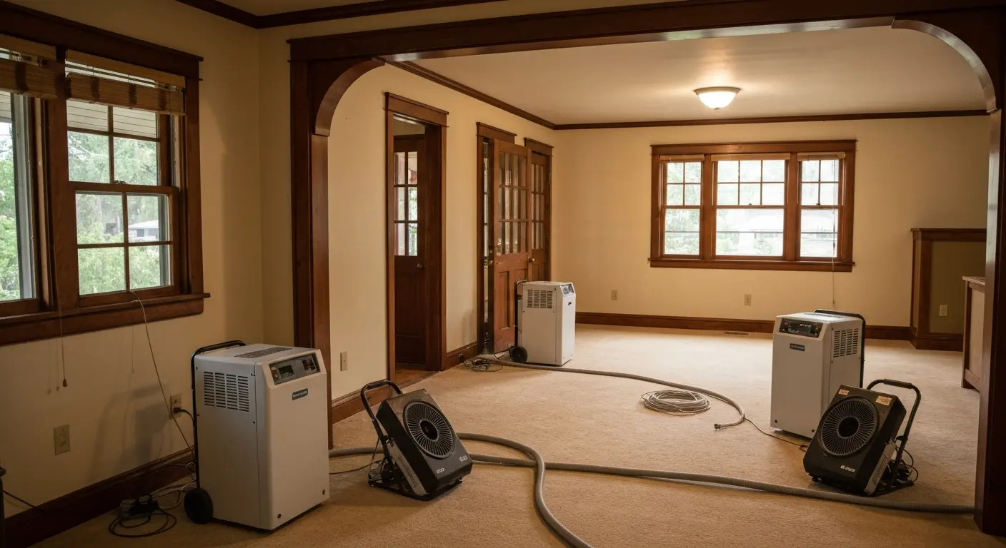 Drying equipment setup