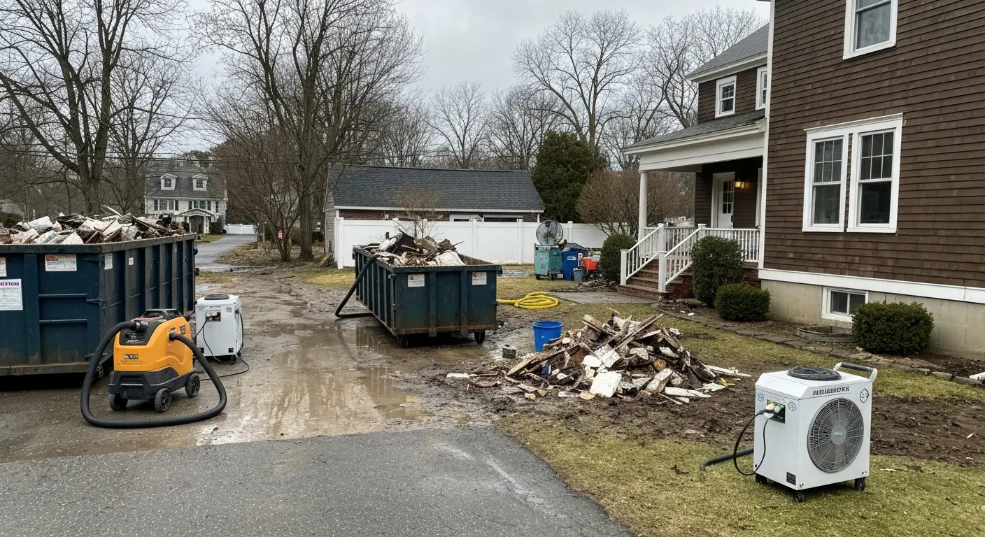 Cleanup in progress after flooding