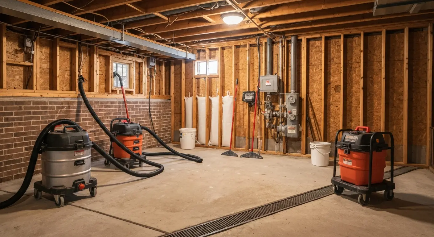 Sewage cleanup and sanitization work