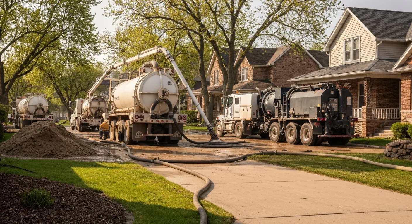 Flood cleanup in progress