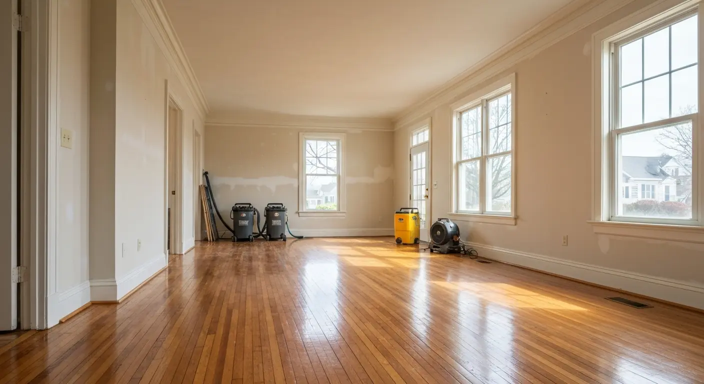 Water damage restoration project