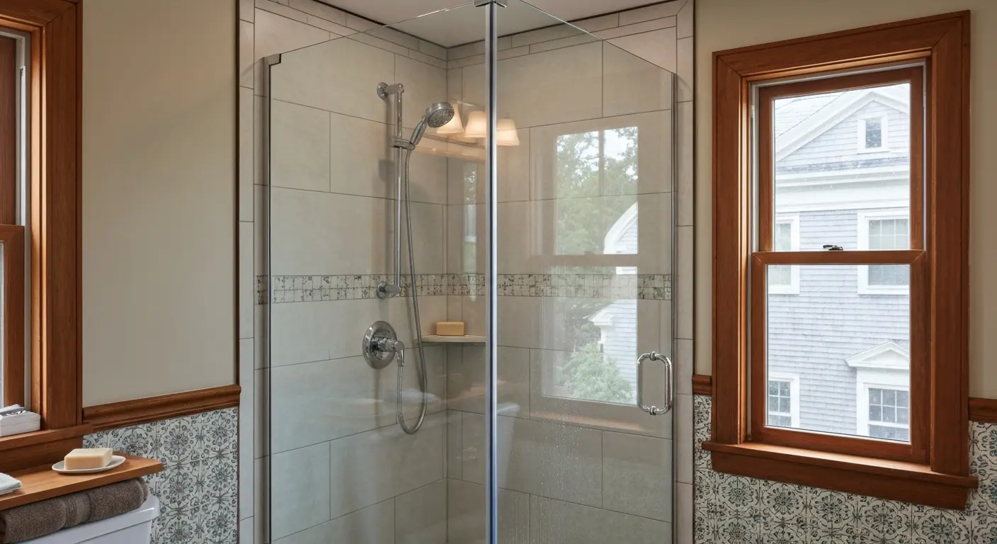 Walk-in shower installation