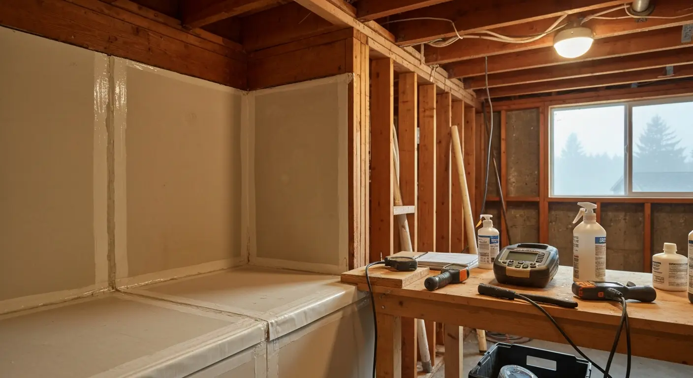 Mold remediation work