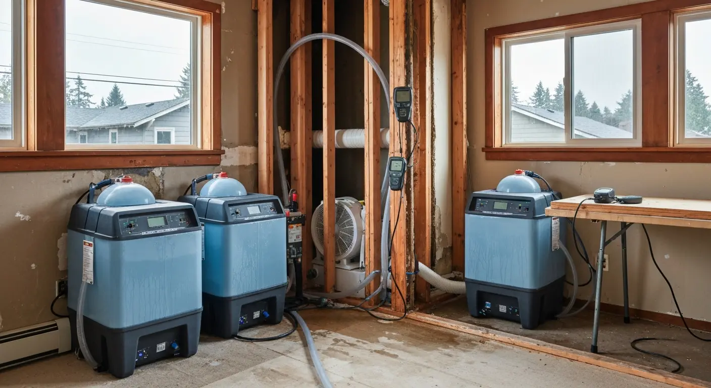 Dehumidification equipment in room