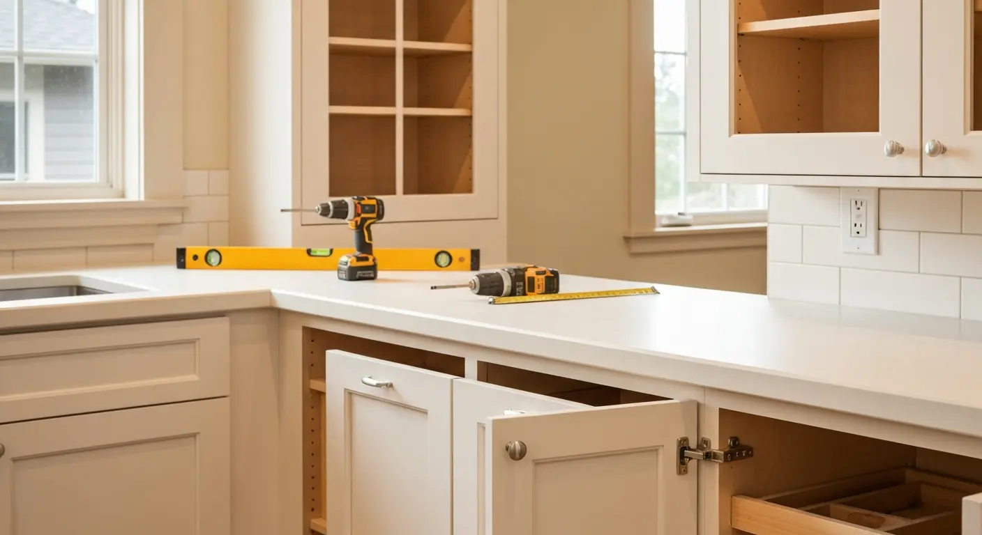 Kitchen cabinet installation