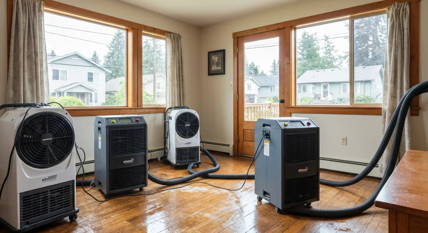 Water extraction equipment in place