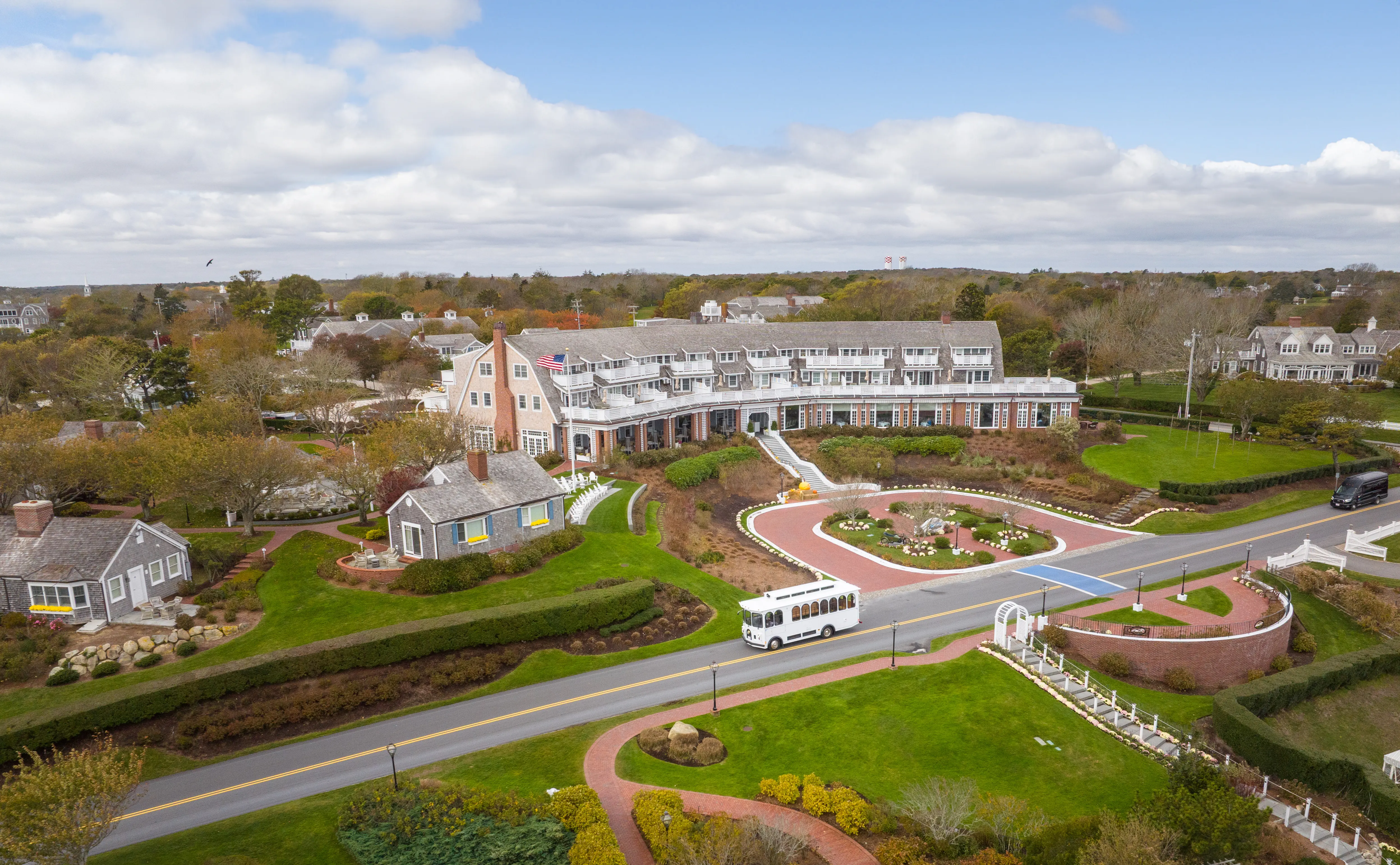 Events and weddings trolley at a luxury resort