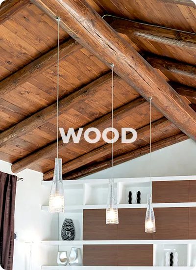 Wood beams protected with GoNano