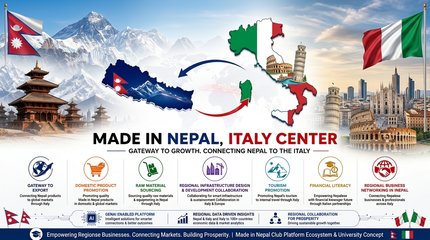 Made in Nepal, Italy Center Coverpage