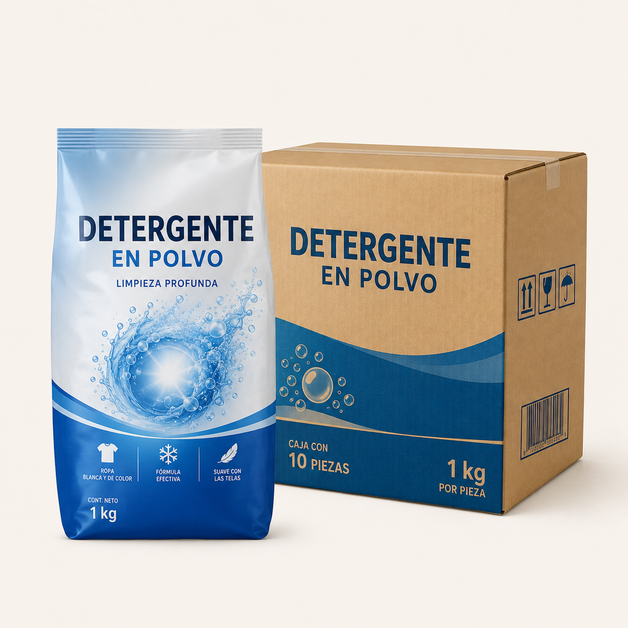 Detergente en polvo 1 kg