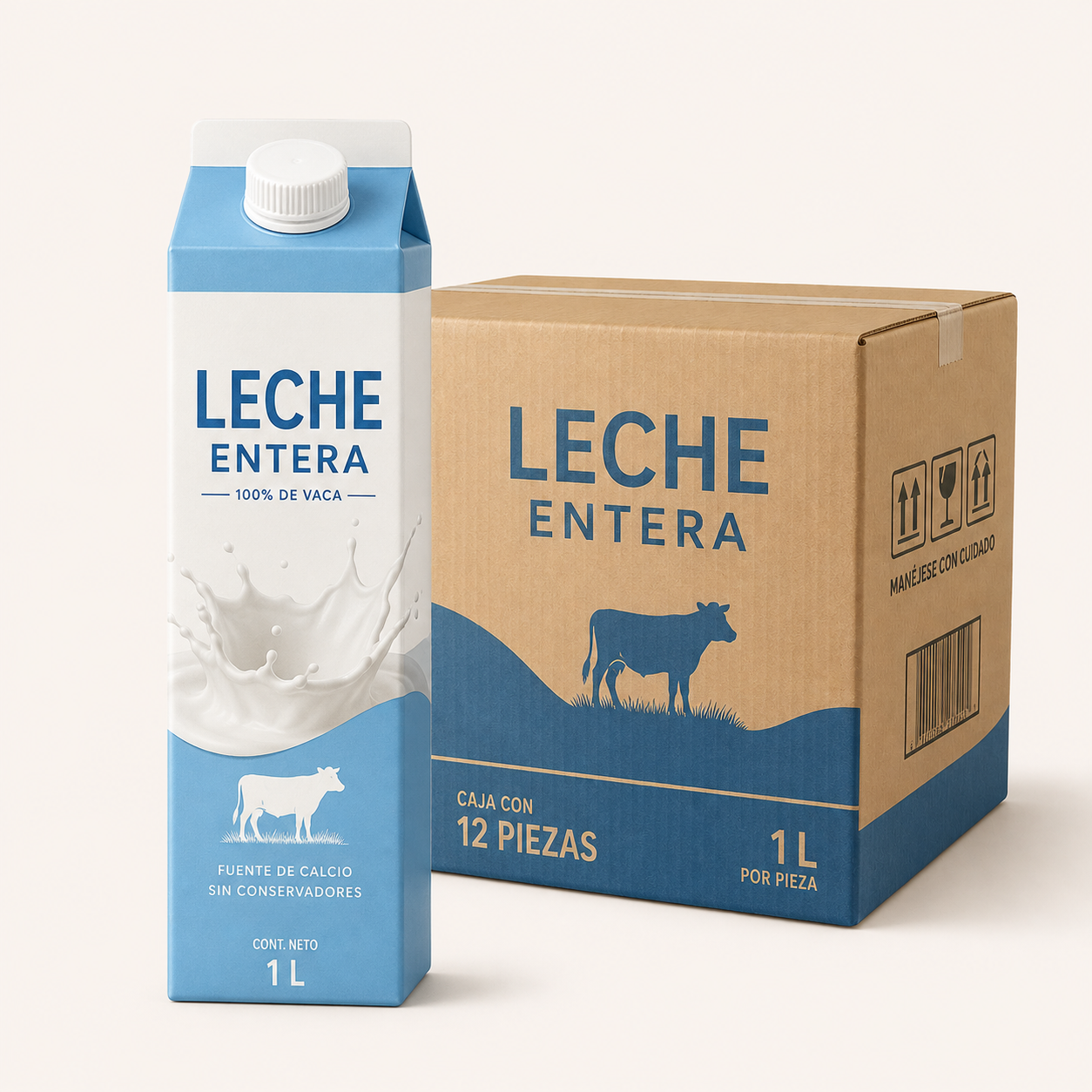 Leche entera 1 L