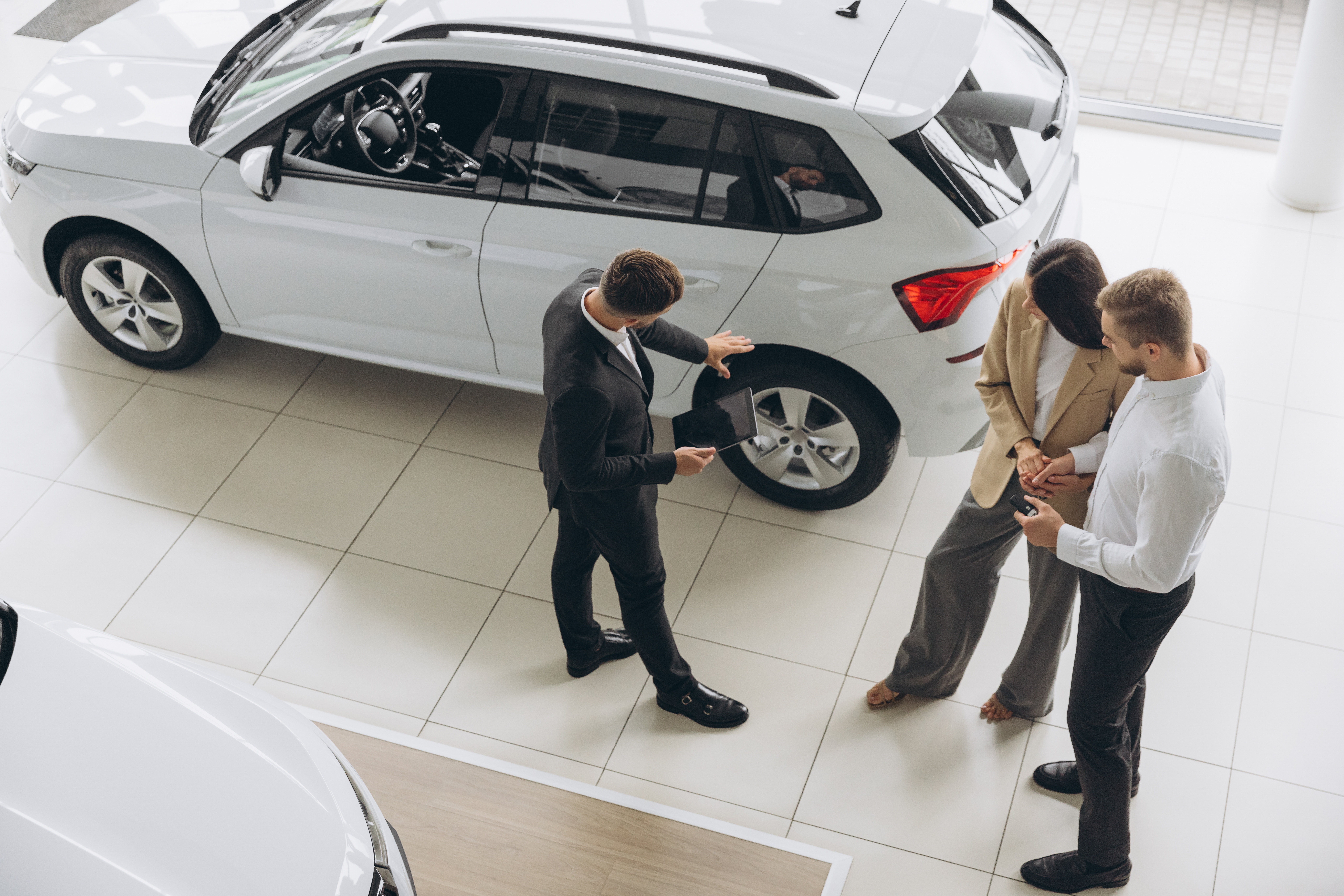 Automotive dealership showroom