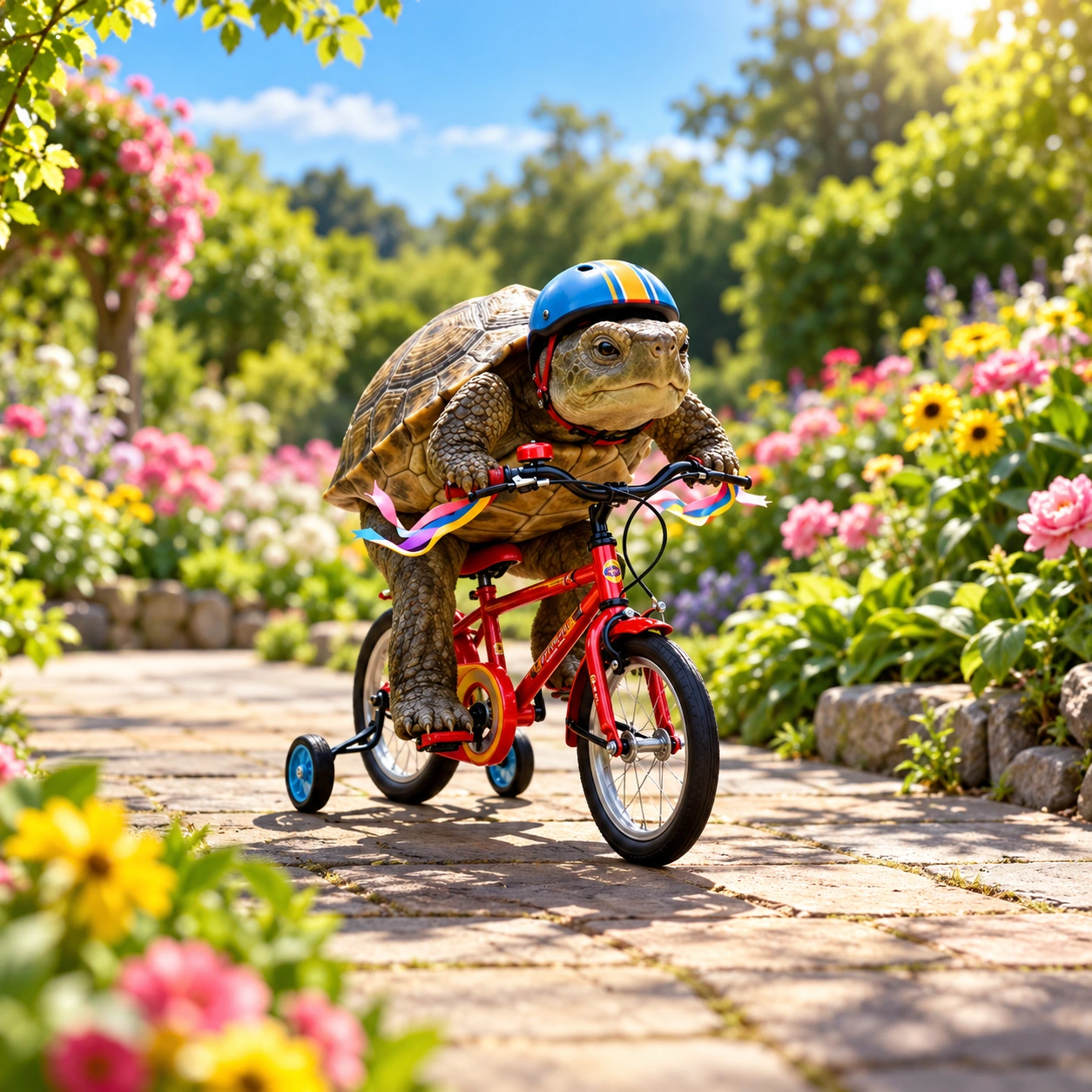 Turtle on the go: garden bike.