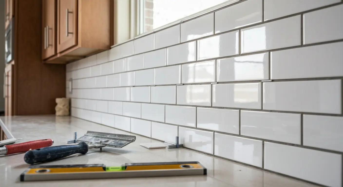 Tile backsplash