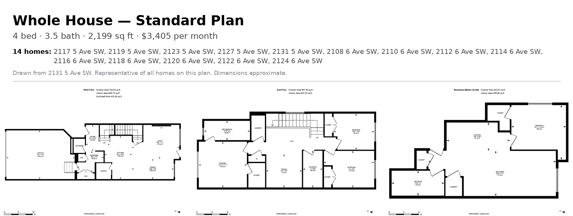 The Whole Home standard plan floor plan