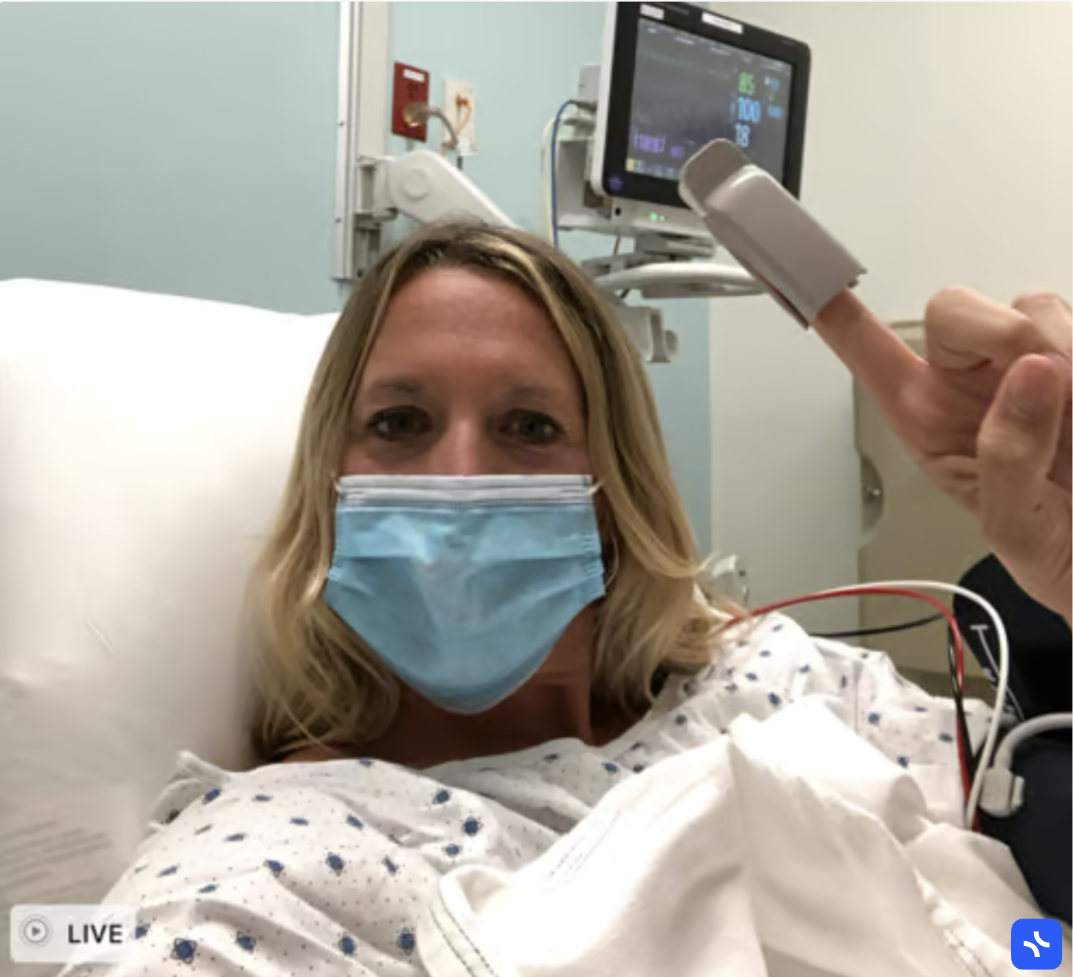 Kate West in the emergency room during her Kundalini crisis