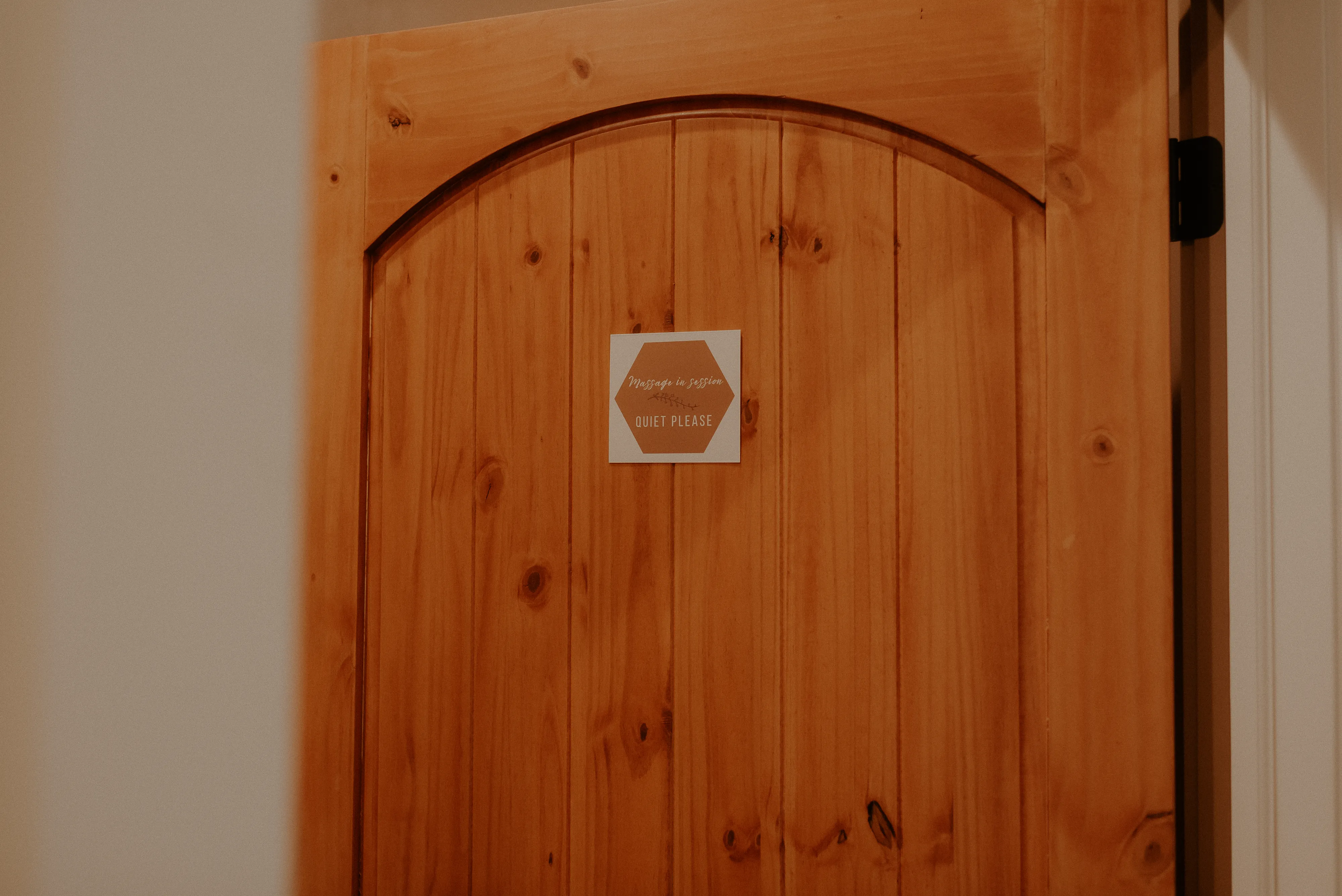 A peaceful, private massage room at Rise Chiropractic Co.