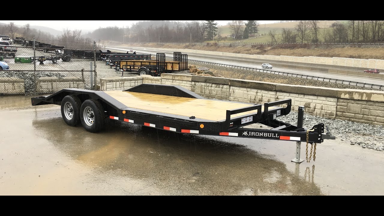 Full trailer rental fleet lineup at Coast Line Trailer Rentals in Wilmington, NC