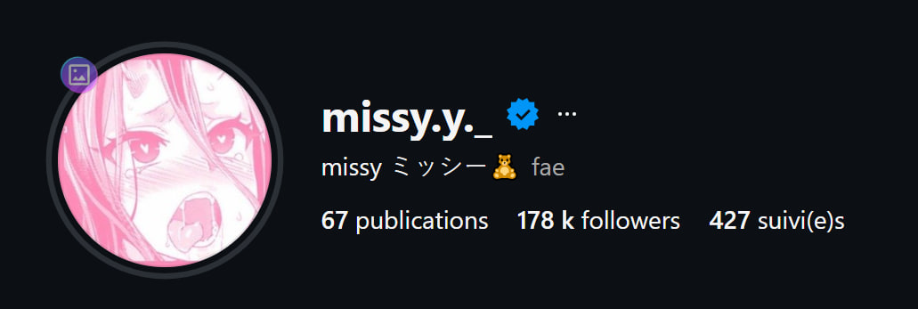 missy.y._ Instagram profile: 67 posts, 178k followers