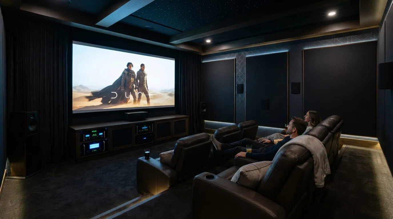 Home Theatre & TV home automation service by Response Electrical Contractors in Melbourne