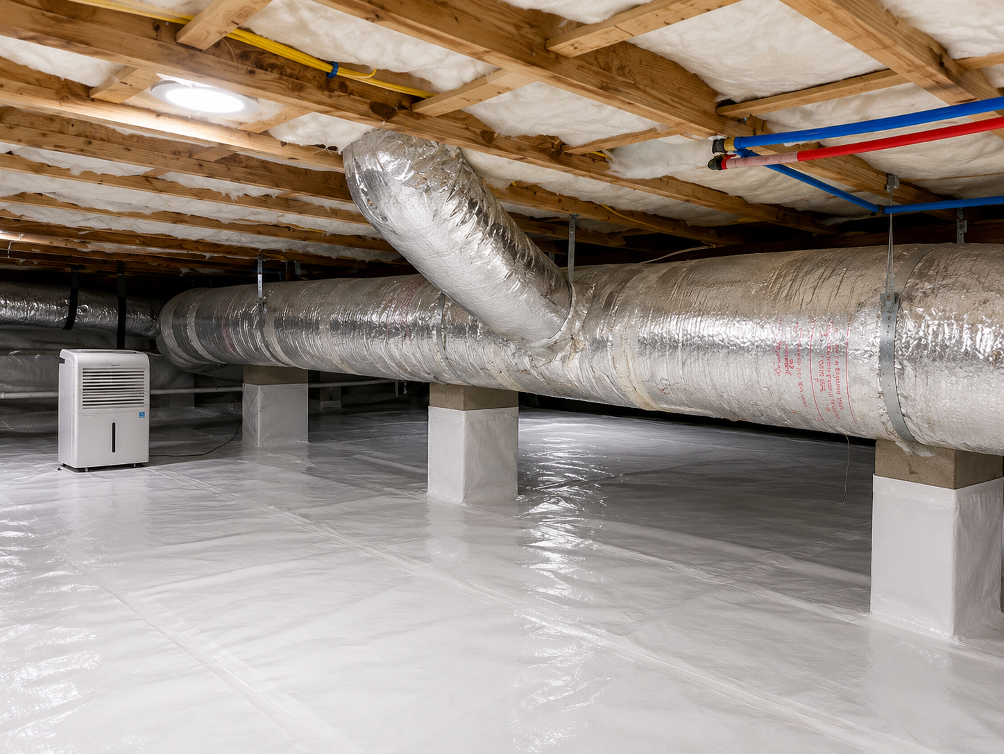 HVAC technician performing seasonal maintenance on residential equipment