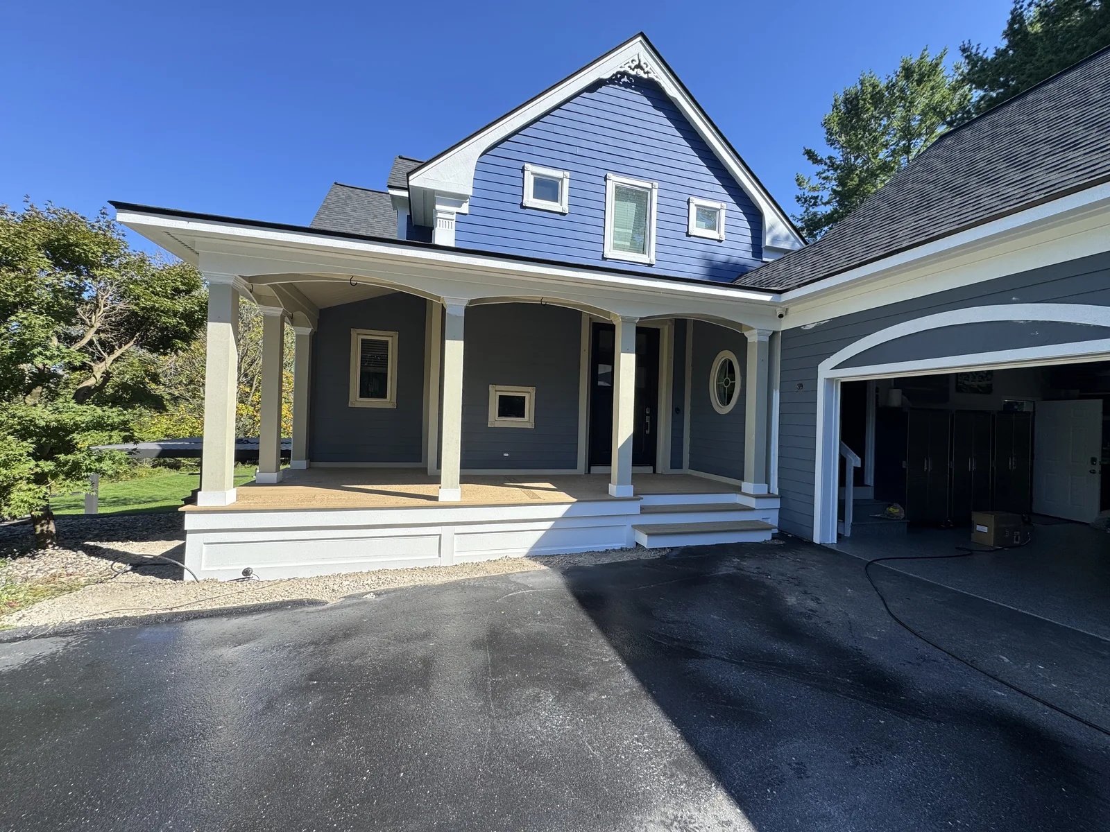 blue porch finished