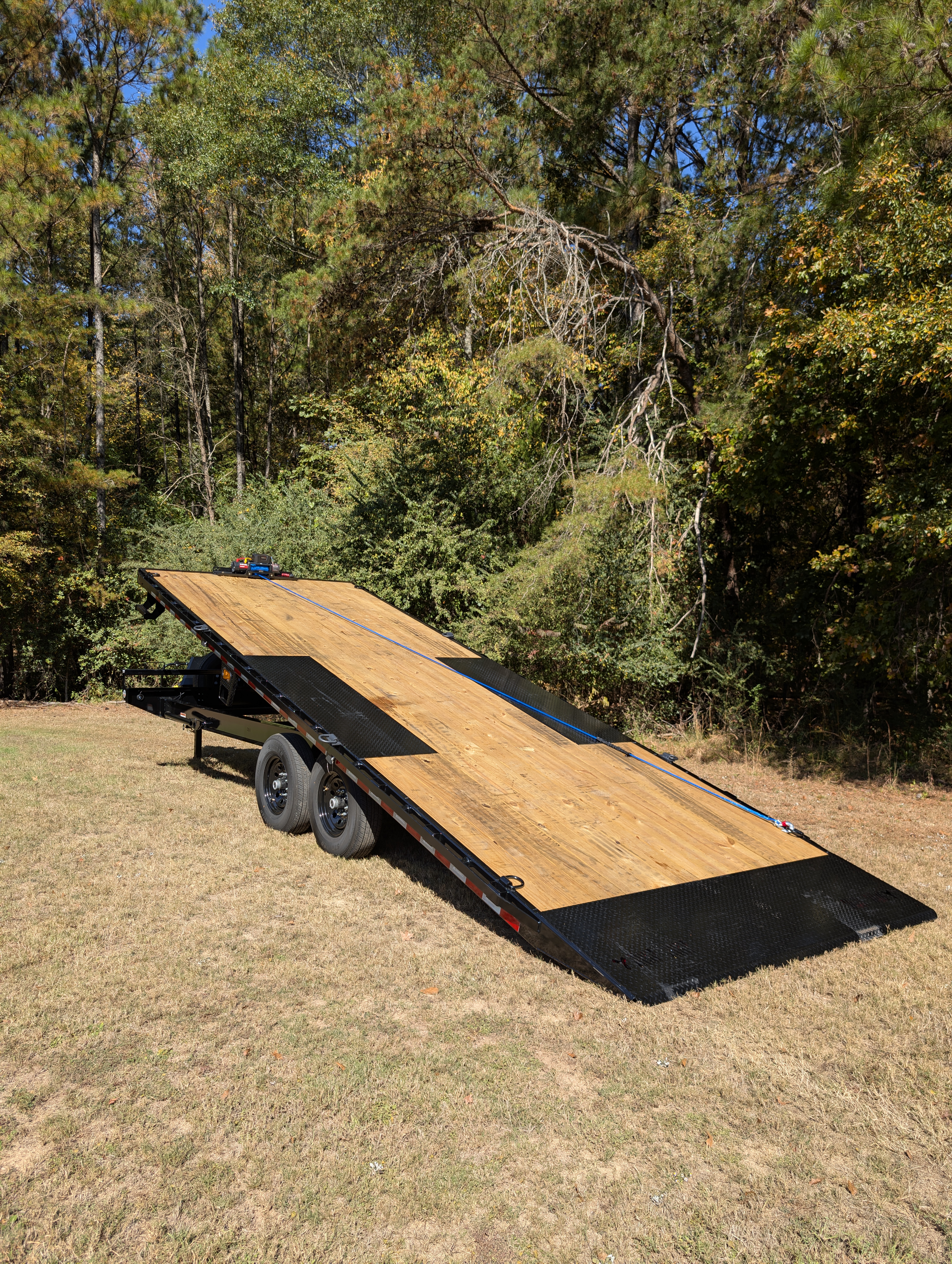 24ft deckover tilt equipment trailer rental in Birmingham, AL