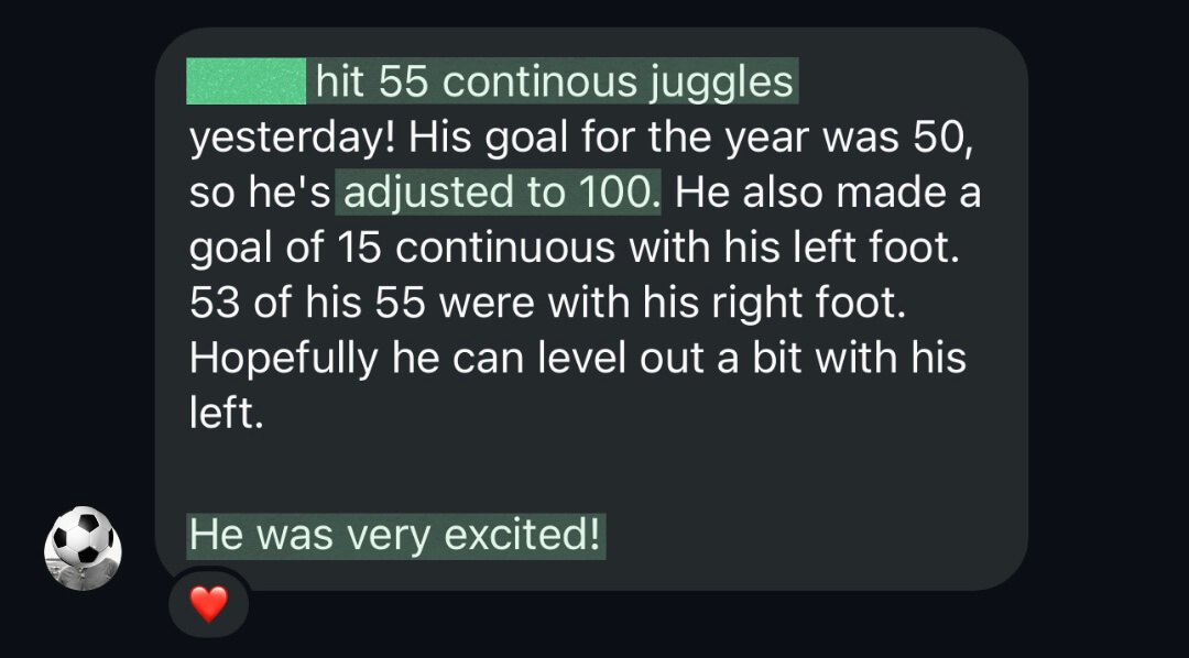 Parent testimonial