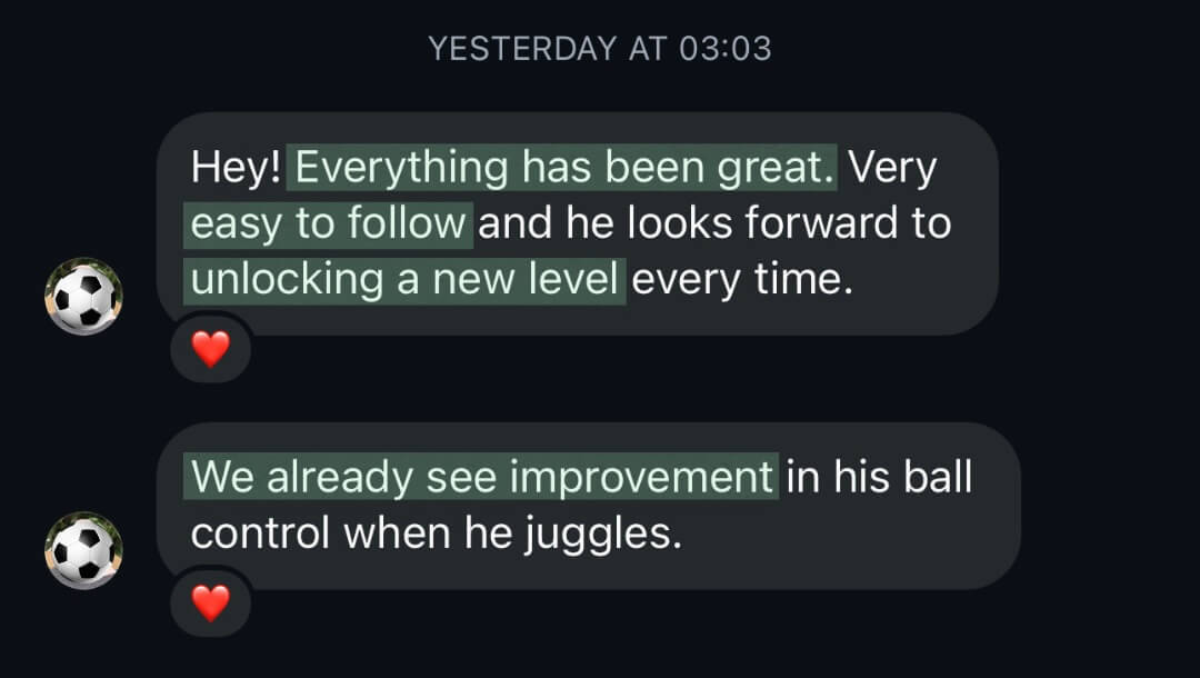 Parent testimonial