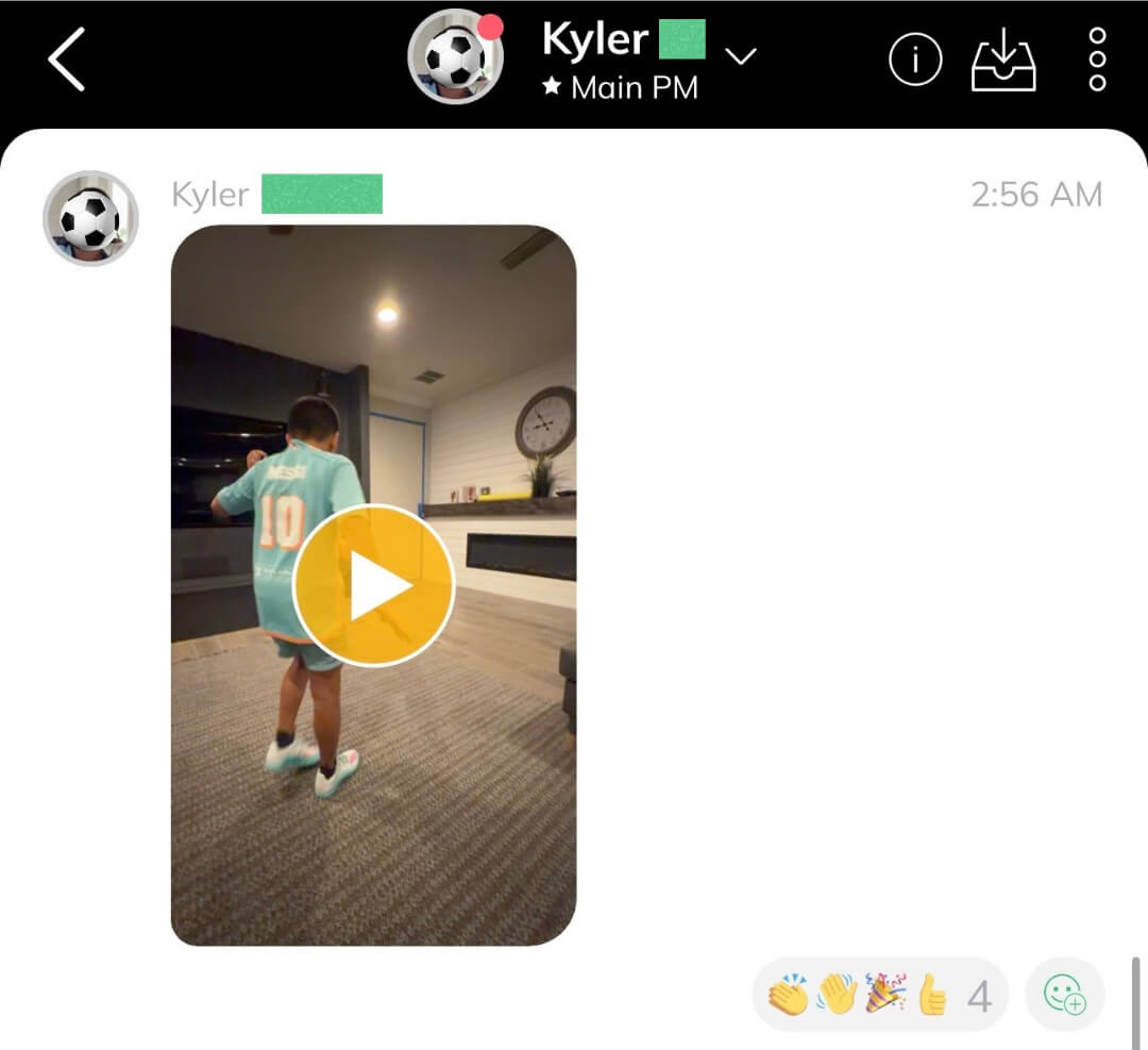 Player message