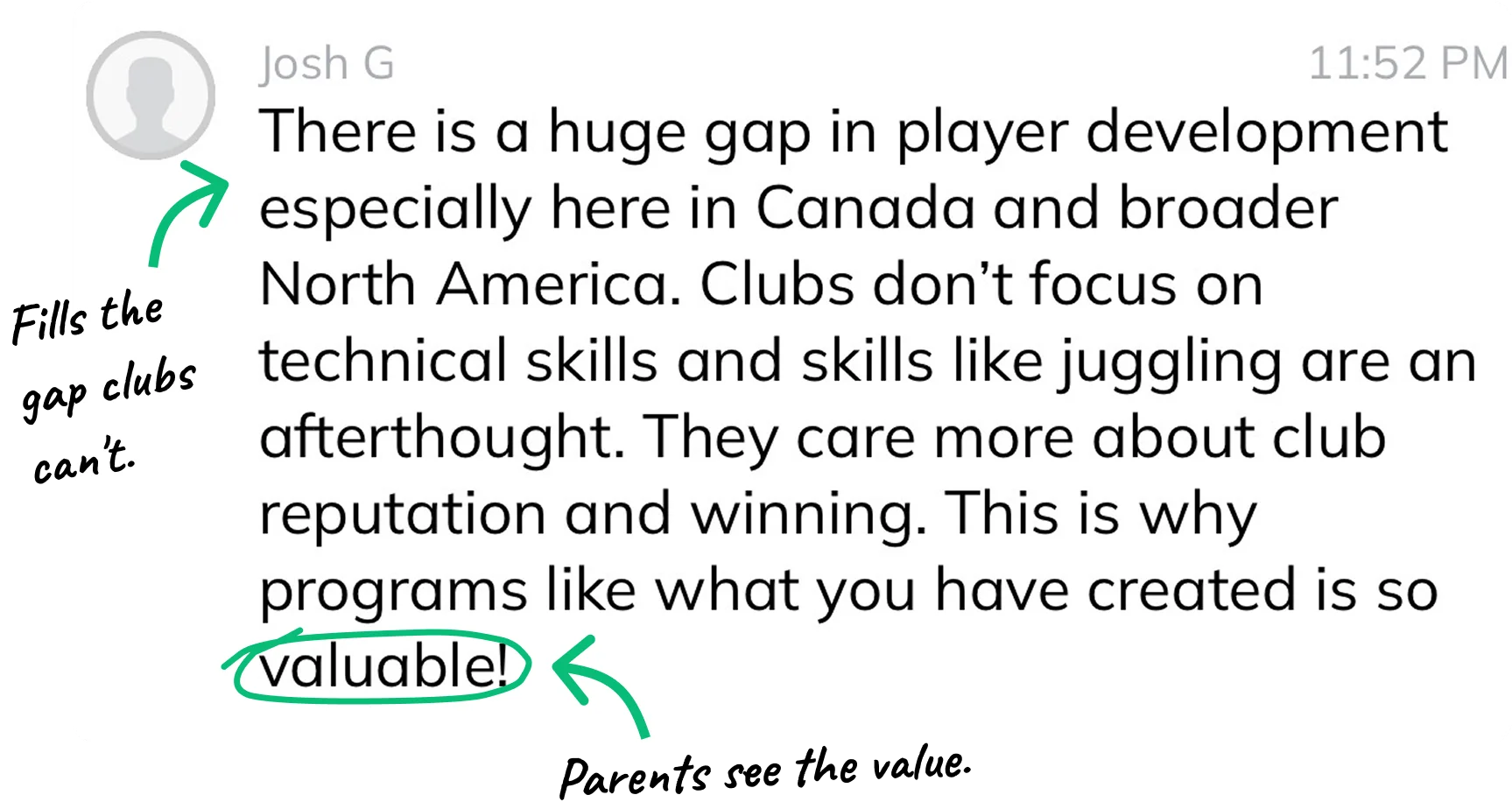 Parent message about The Juggling Code