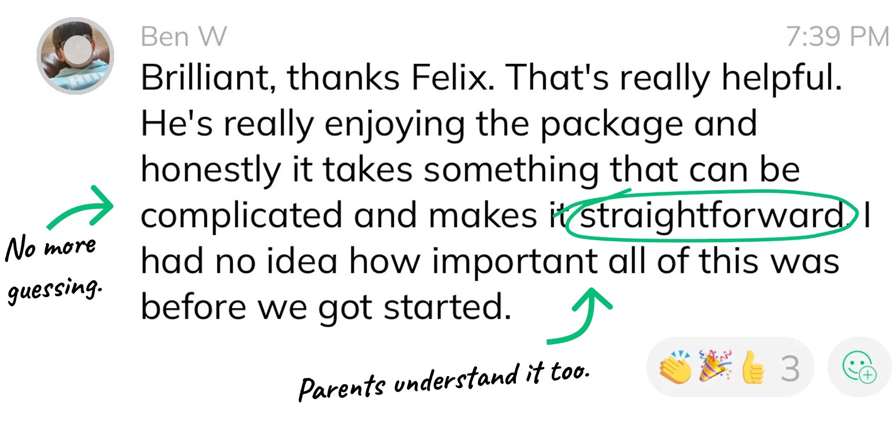 Parent message about The Juggling Code