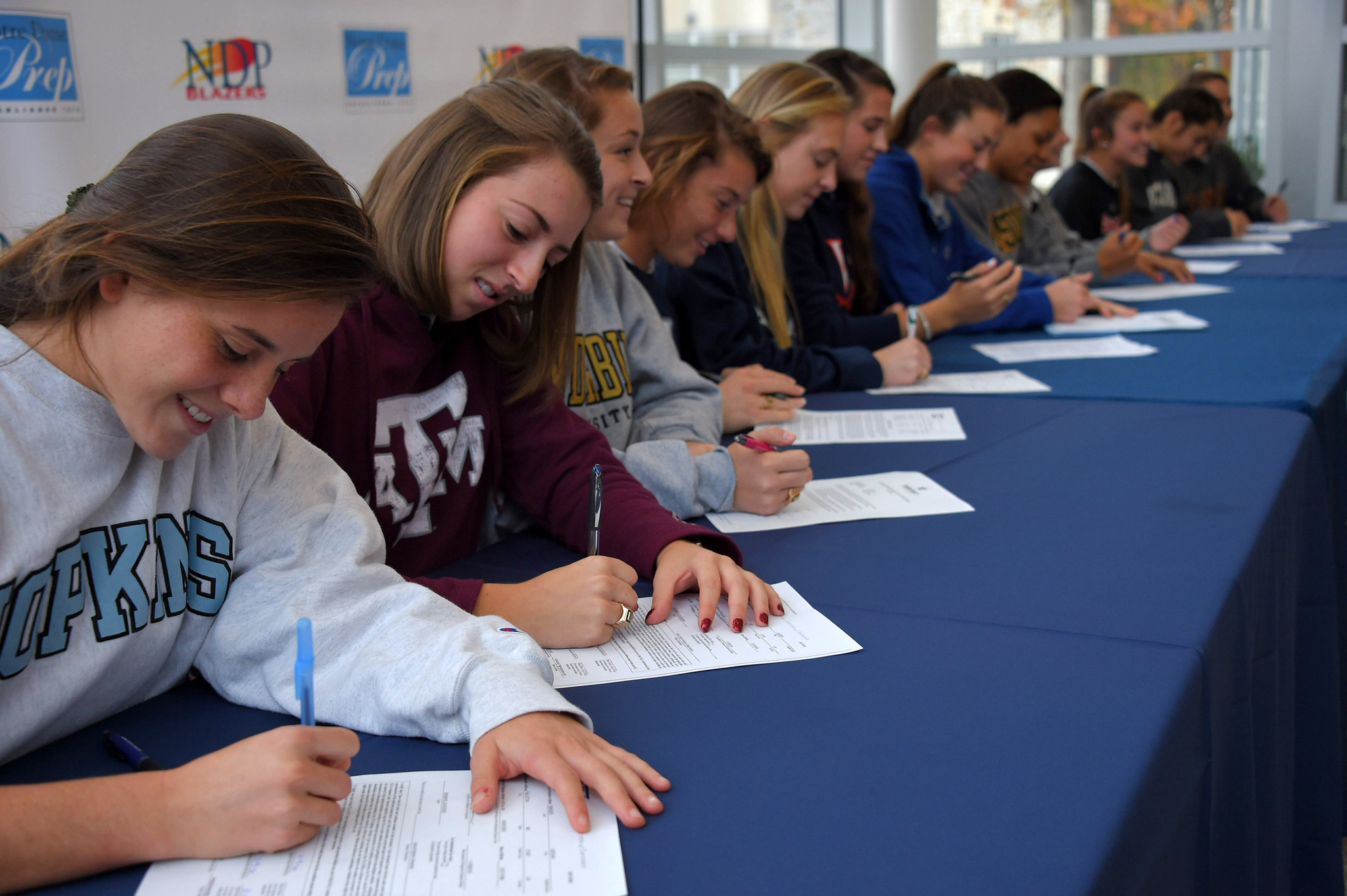 Athletes signing scholarship offers