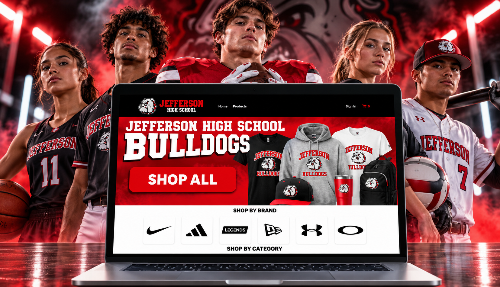 Haystack Sports online athletic merch store