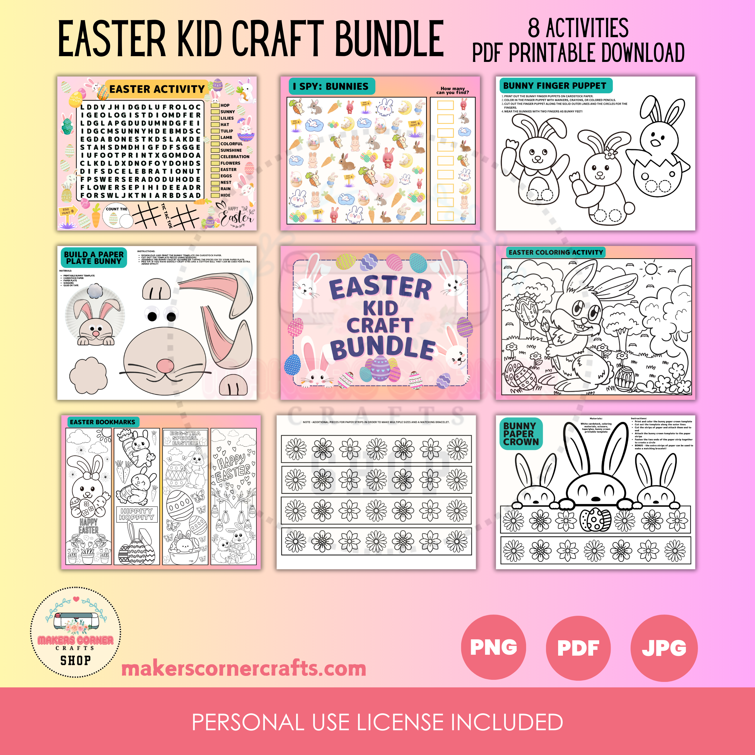 Easter Kid Craft Bundle