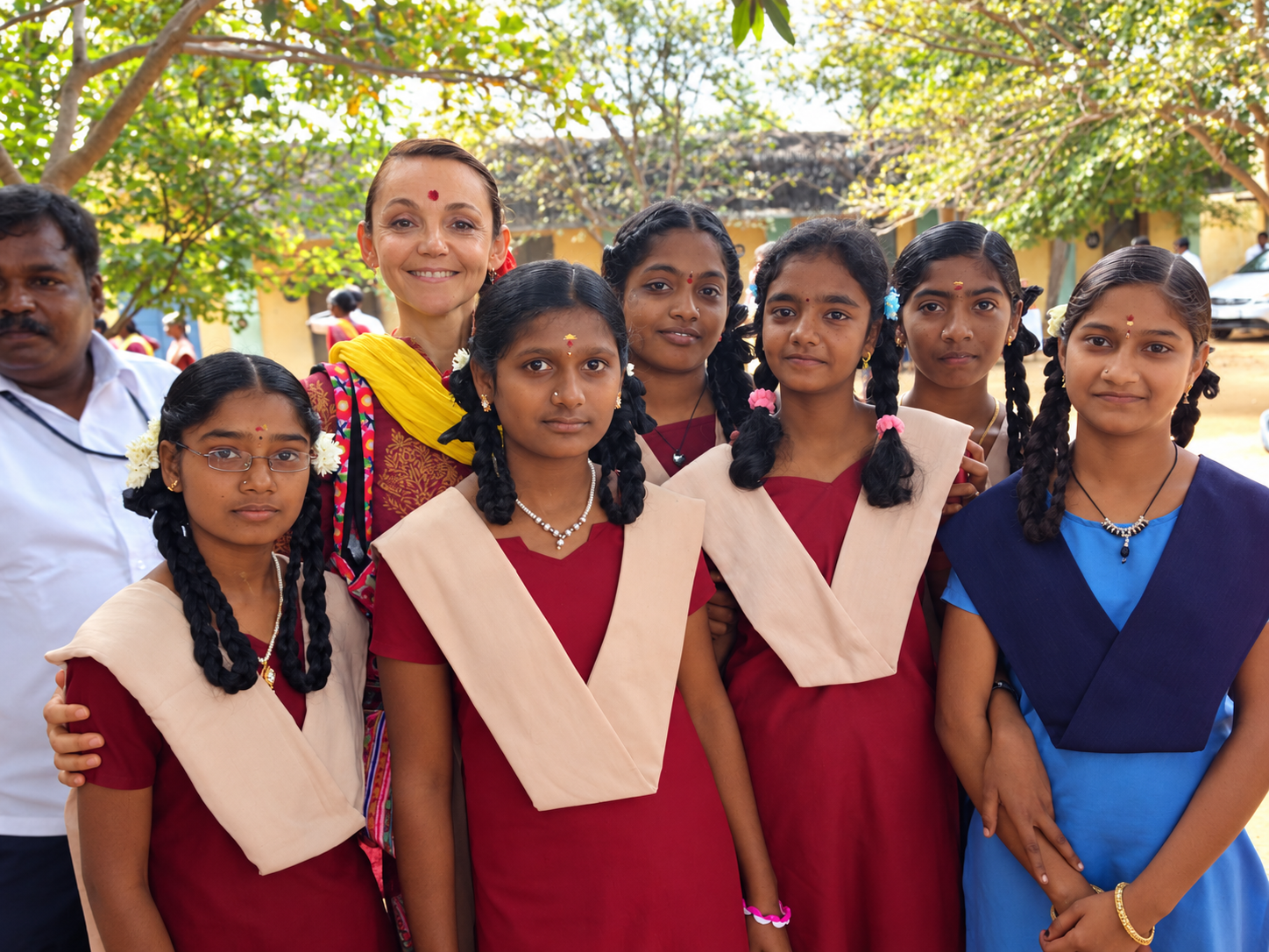 Moments from retreat in sacred India
