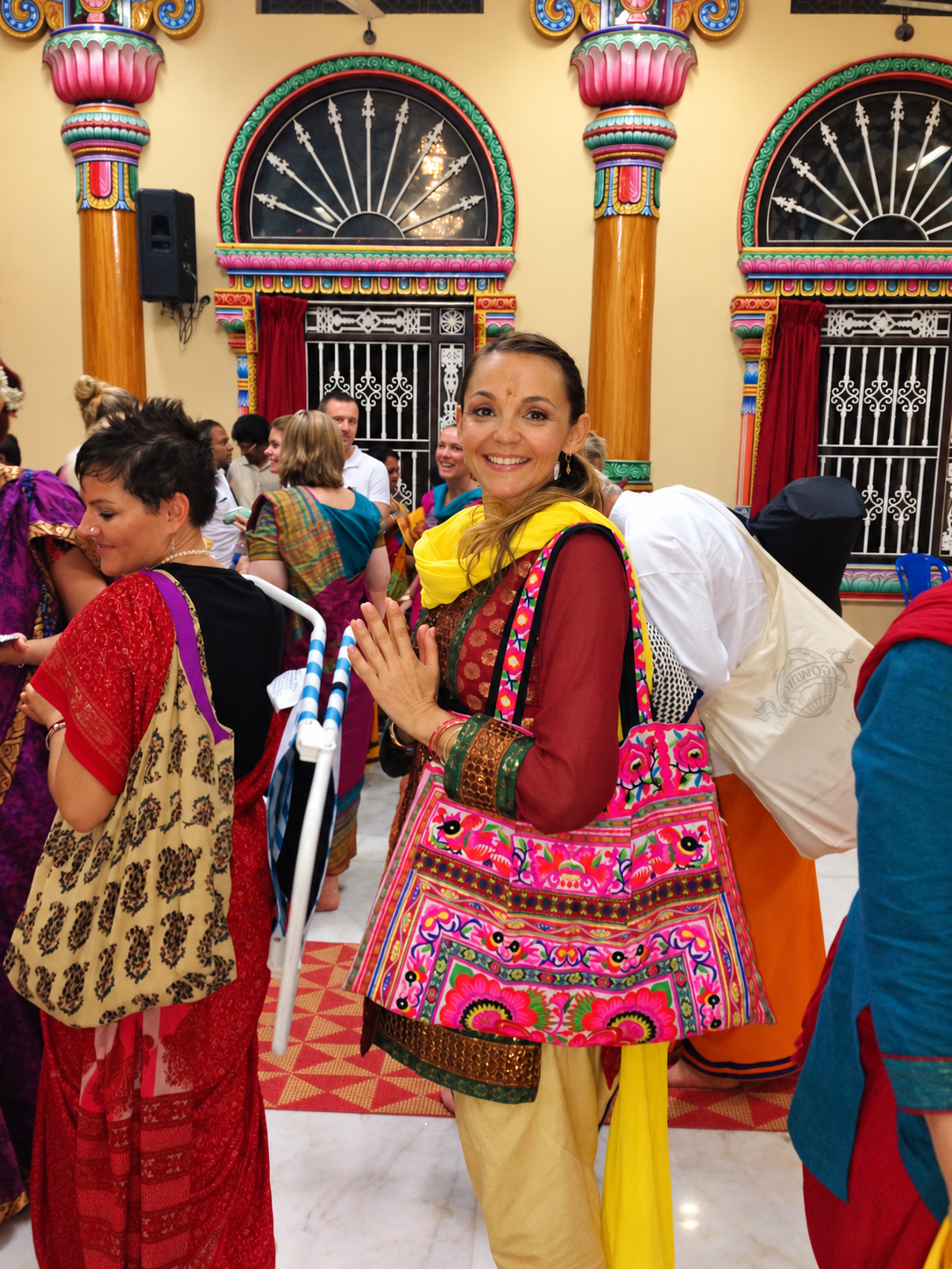 Moments from retreat in sacred India