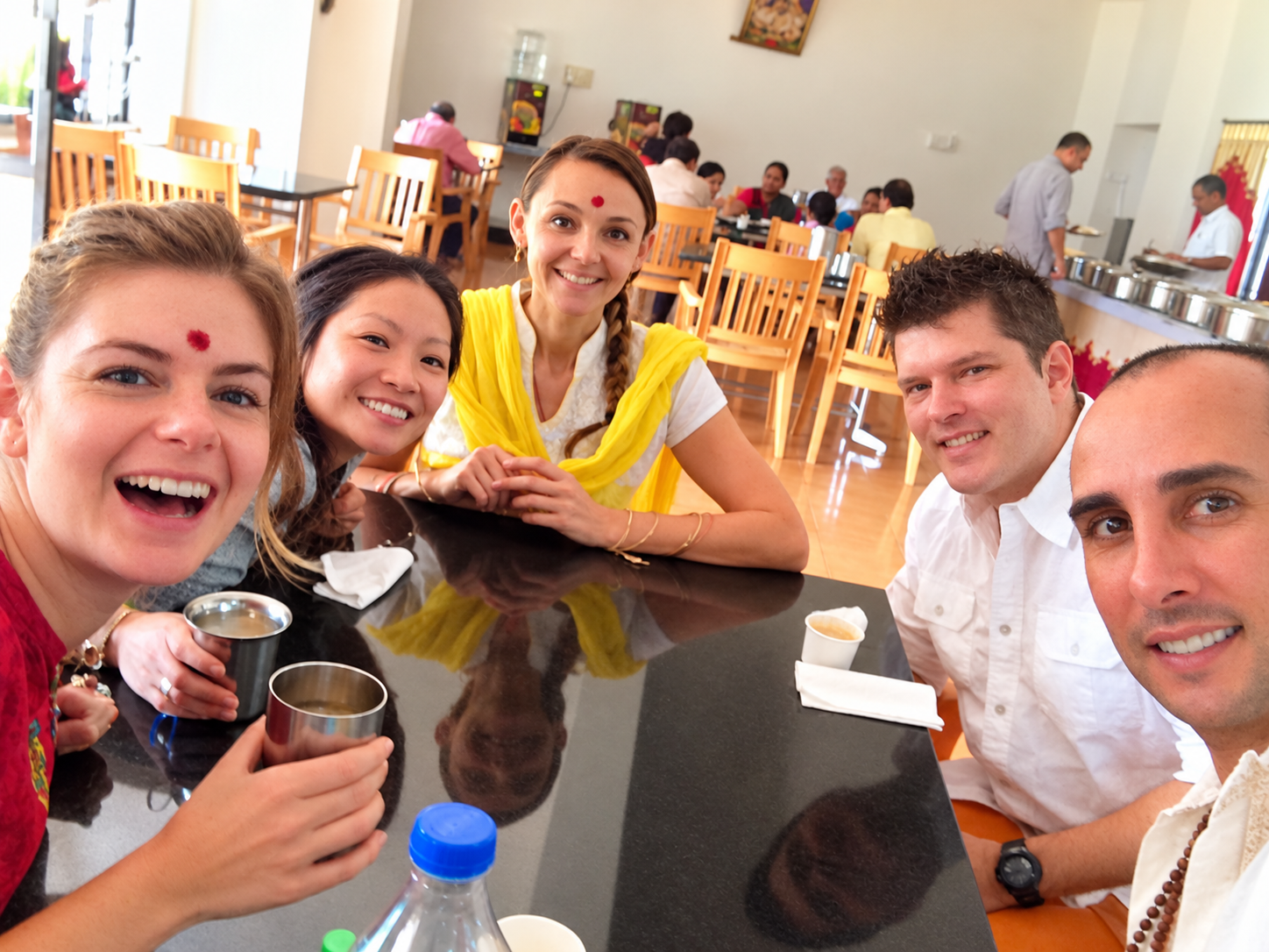 Moments from retreat in sacred India