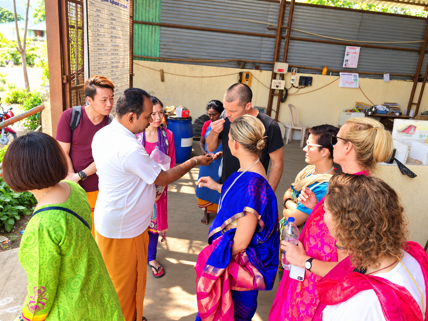 Moments from retreat in sacred India