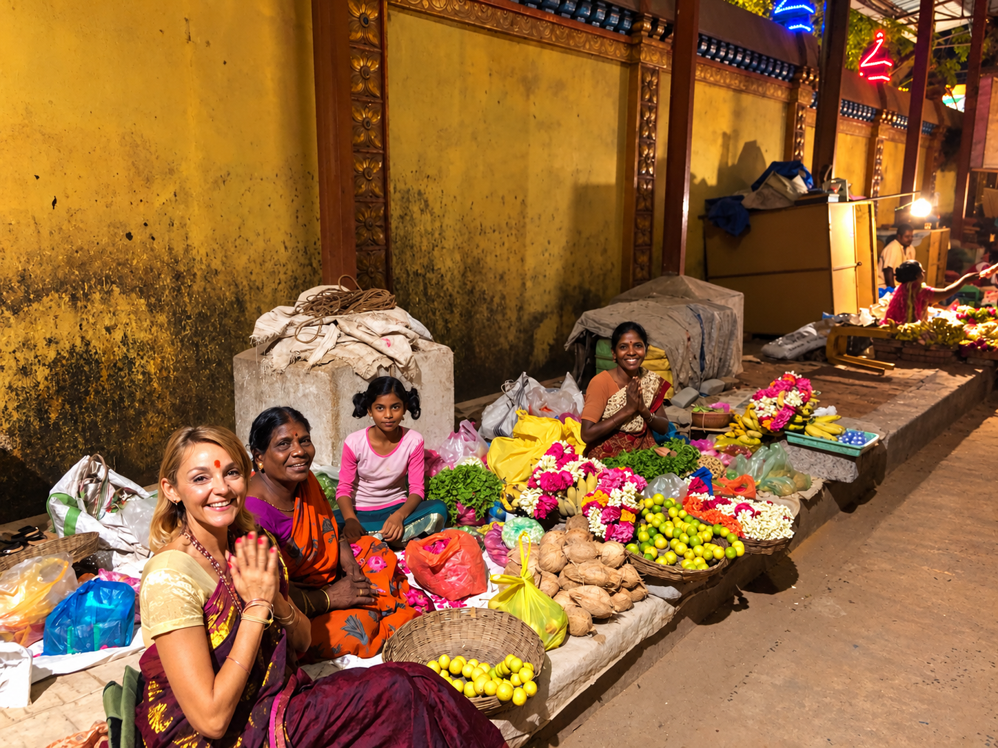 Moments from retreat in sacred India