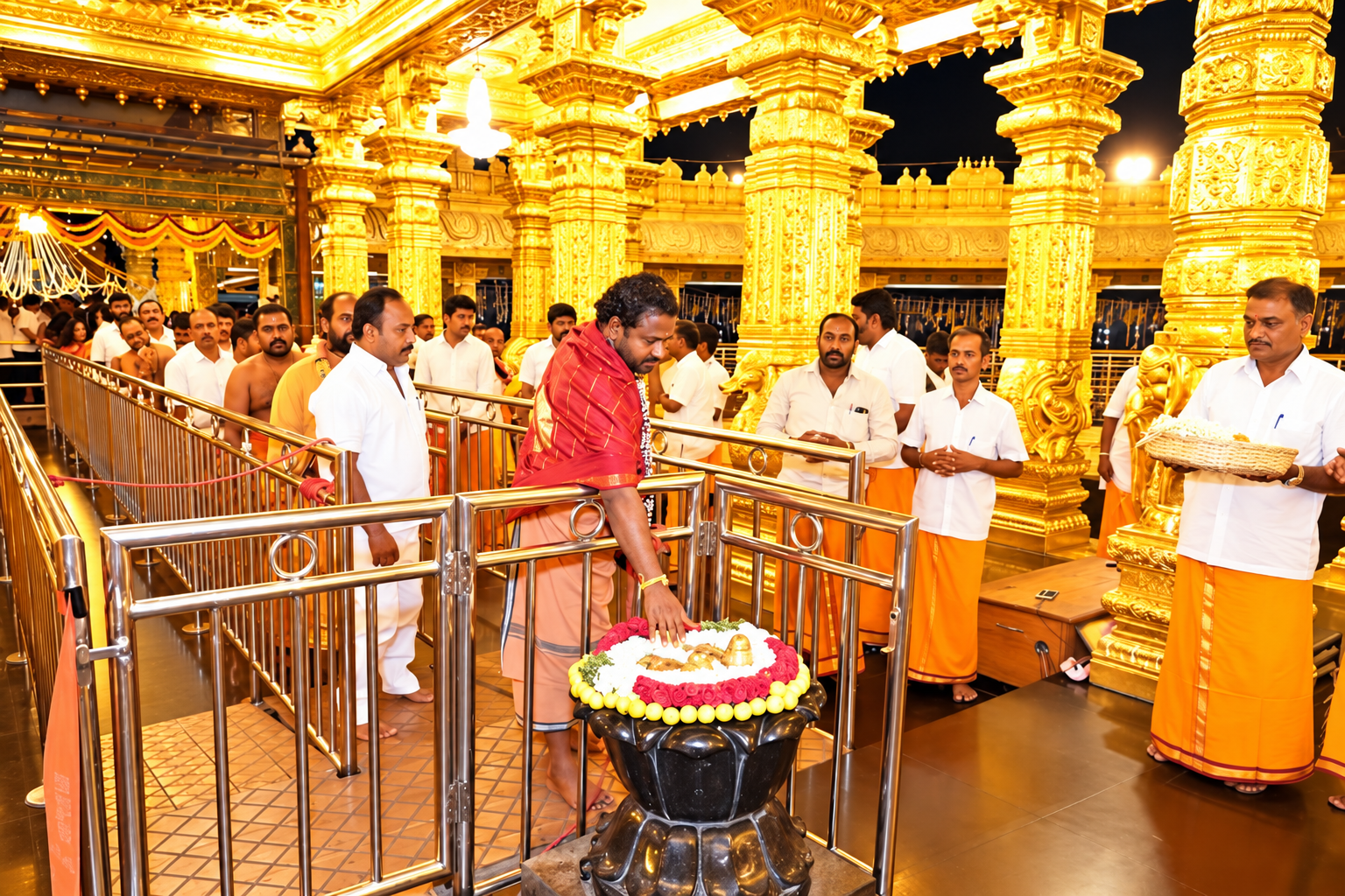 Moments from retreat in sacred India