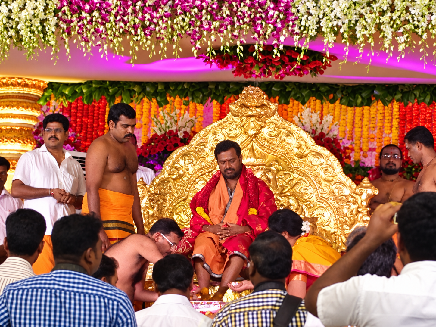 Moments from retreat in sacred India