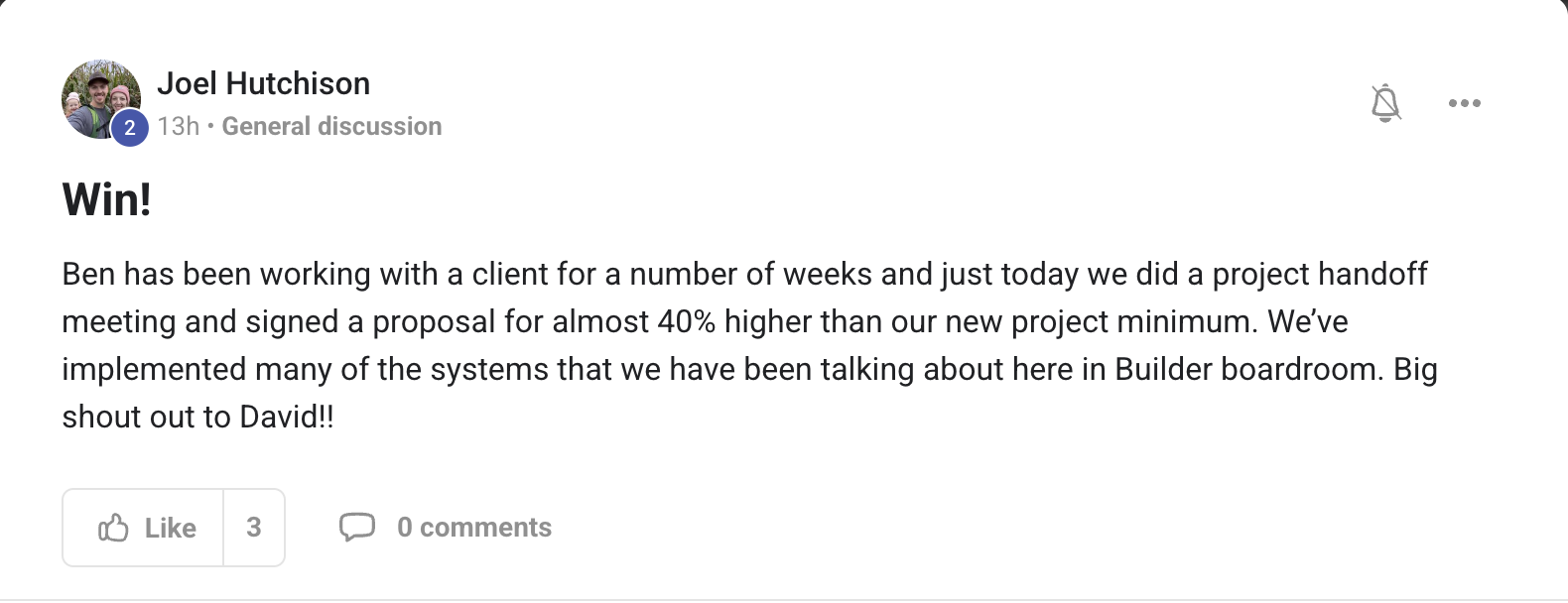 Client message